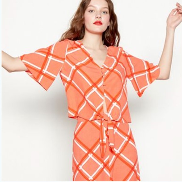 Orange Top and Trouser Set - Picture 3 of 6